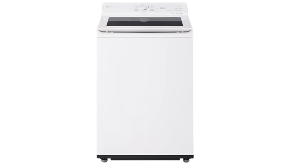 LG + 4.8 cu. ft. Mega Capacity Smart Top Load Washer with 4-Way Agitator EasyUnload and AI Sensing