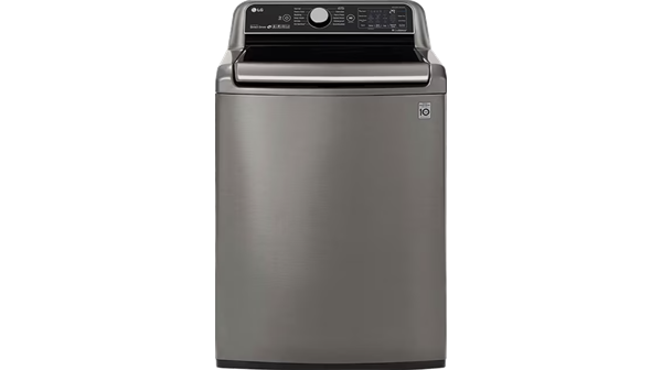 LG + 5.5 cu. ft. Smart wi-fi Enabled Top Load Washer with TurboWash3D Technology