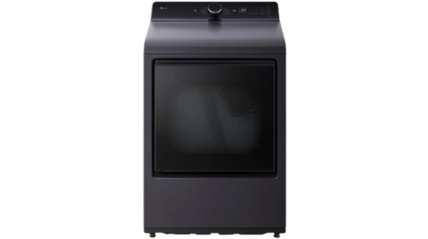 LG + 7.3 cu. ft. Ultra Large Capacity Rear Control Electric Dryer with LG EasyLoad Door and AI Sensing
