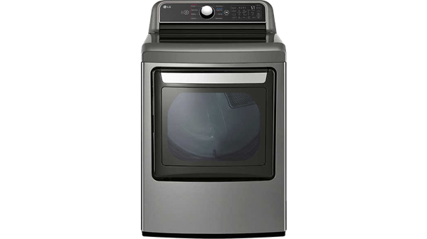 LG + 7.3 cu. ft. Ultra Large Capacity Wi-Fi Enabled Electric Dryer with EasyLoad Door
