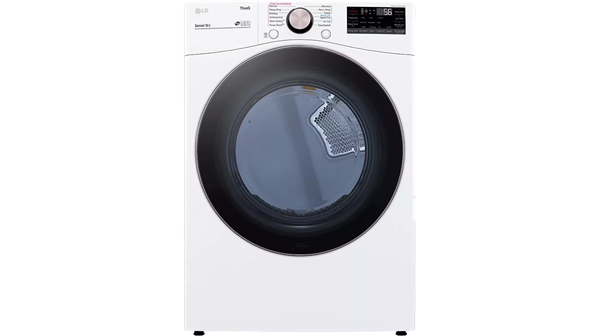 LG + 7.4 cu. ft. Electric Dryer with TurboSteam