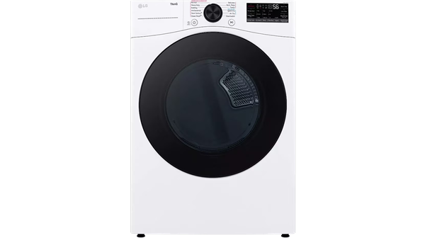 LG + 7.4 cu. ft. Electric Dryer with TurboSteam and Built-In Intelligence