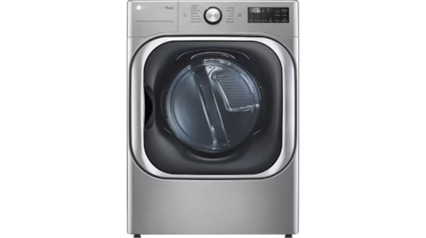 LG + 9.0 cu. ft. Mega Capacity Smart Front Load Gas Dryer with TurboSteam and Built-In Intelligence